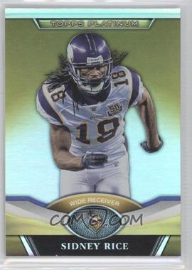 2011 Topps Platinum - [Base] - Gold Refractor #47 - Sidney Rice