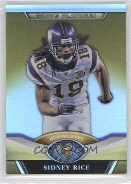 2011 Topps Platinum - [Base] - Gold Refractor #47 - Sidney Rice