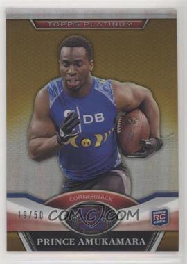 2011 Topps Platinum - [Base] - Gold Refractor #73 - Prince Amukamara /50