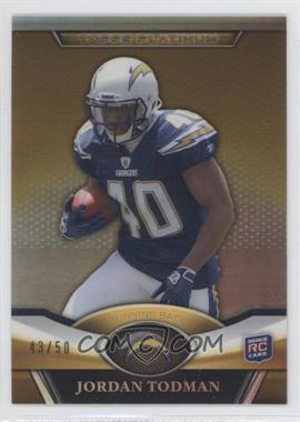 2011 Topps Platinum - [Base] - Gold Refractor #78 - Jordan Todman /50