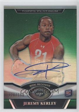 2011 Topps Platinum - [Base] - Green Refractor Rookie Autographs #16 - Jeremy Kerley /150