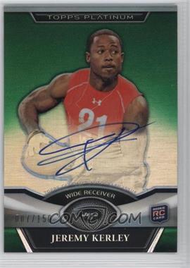 2011 Topps Platinum - [Base] - Green Refractor Rookie Autographs #16 - Jeremy Kerley /150