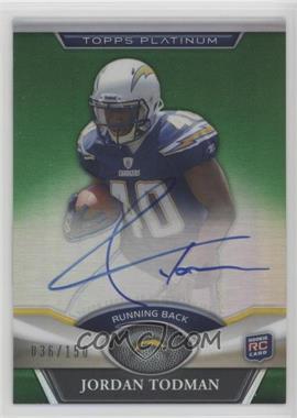 2011 Topps Platinum - [Base] - Green Refractor Rookie Autographs #78 - Jordan Todman /150