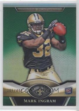 2011 Topps Platinum - [Base] - Green Refractor #120 - Mark Ingram /499