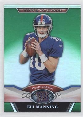 2011 Topps Platinum - [Base] - Green Refractor #129 - Eli Manning