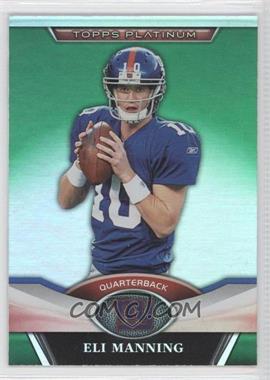 2011 Topps Platinum - [Base] - Green Refractor #129 - Eli Manning