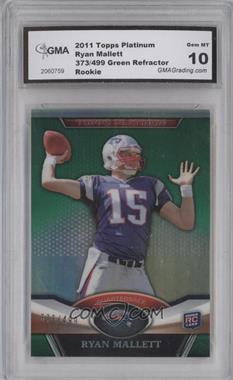 2011 Topps Platinum - [Base] - Green Refractor #136 - Ryan Mallett /499 [Encased]