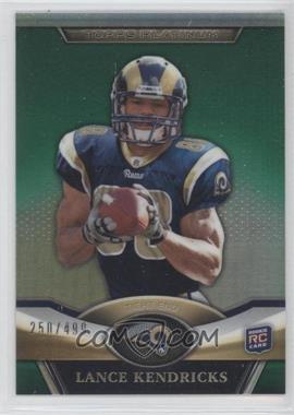 2011 Topps Platinum - [Base] - Green Refractor #39 - Lance Kendricks /499