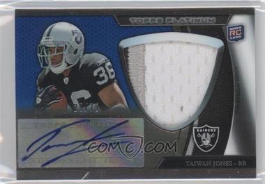 2011 Topps Platinum - [Base] - Jumbo Patch Blue Refractor Rookie Autograph #111 - Taiwan Jones /75