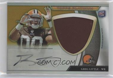 2011 Topps Platinum - [Base] - Jumbo Patch Gold Refractor Rookie Autograph #148 - Greg Little /10 [EX to NM]