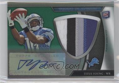 2011 Topps Platinum - [Base] - Jumbo Patch Green Refractor Rookie Autograph #116 - Titus Young /125