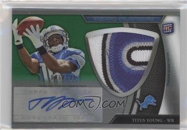 2011 Topps Platinum - [Base] - Jumbo Patch Green Refractor Rookie Autograph #116 - Titus Young /125
