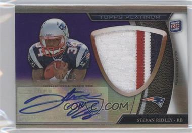 2011 Topps Platinum - [Base] - Jumbo Patch Purple Refractor Rookie Autograph #15 - Stevan Ridley /25