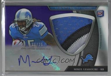 2011 Topps Platinum - [Base] - Jumbo Patch Purple Refractor Rookie Autograph #94 - Mikel Leshoure /25 [Noted]