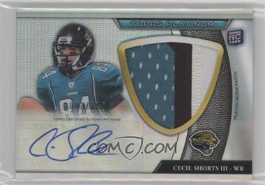 2011 Topps Platinum - [Base] - Jumbo Patch Refractor Rookie Autograph #115 - Cecil Shorts /356