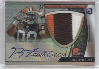 2011 Topps Platinum - [Base] - Jumbo Patch Refractor Rookie Autograph #148 - Greg Little /150