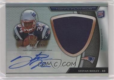 2011 Topps Platinum - [Base] - Jumbo Patch Refractor Rookie Autograph #15 - Stevan Ridley /199