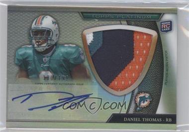 2011 Topps Platinum - [Base] - Jumbo Patch Refractor Rookie Autograph #44 - Daniel Thomas /199