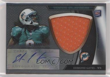 2011 Topps Platinum - [Base] - Jumbo Patch Refractor Rookie Autograph #62 - Edmond Gates /475