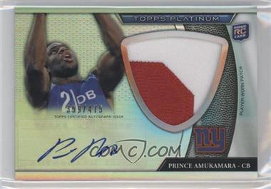 2011 Topps Platinum - [Base] - Jumbo Patch Refractor Rookie Autograph #73 - Prince Amukamara /475