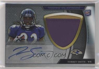 2011 Topps Platinum - [Base] - Jumbo Patch Refractor Rookie Autograph #86.2 - Torrey Smith /150