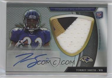 2011 Topps Platinum - [Base] - Jumbo Patch Refractor Rookie Autograph #86.2 - Torrey Smith /150