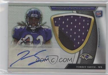 2011 Topps Platinum - [Base] - Jumbo Patch Refractor Rookie Autograph #86.2 - Torrey Smith /150