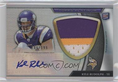 2011 Topps Platinum - [Base] - Jumbo Patch Refractor Rookie Autograph #97 - Kyle Rudolph /199