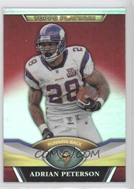 2011 Topps Platinum - [Base] - Red Refractor #10 - Adrian Peterson