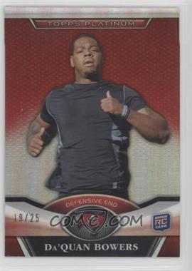 2011 Topps Platinum - [Base] - Red Refractor #107 - Da'Quan Bowers /25