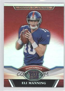 2011 Topps Platinum - [Base] - Red Refractor #129 - Eli Manning