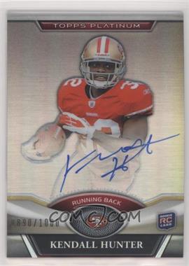 2011 Topps Platinum - [Base] - Refractor Rookie Autographs #139 - Kendall Hunter /1000 [EX to NM]