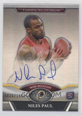 2011 Topps Platinum - [Base] - Refractor Rookie Autographs #43 - Niles Paul /1450