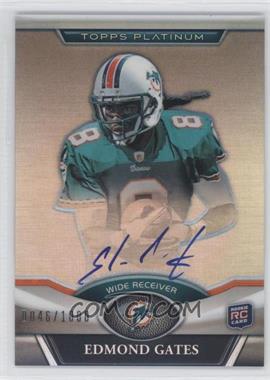 2011 Topps Platinum - [Base] - Refractor Rookie Autographs #62 - Edmund Gates /1000