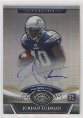 2011 Topps Platinum - [Base] - Refractor Rookie Autographs #78 - Jordan Todman /250 [Noted]