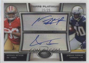 2011 Topps Platinum - Dual Autographs #DA-HT - Kendall Hunter, Jordan Todman /25