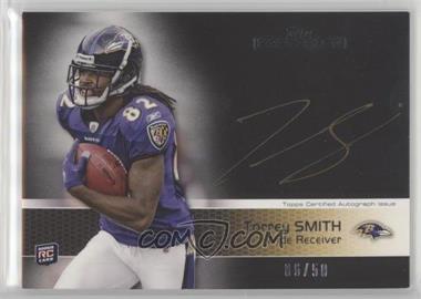 2011 Topps Precision - [Base] - Rookie Autographs Gold Ink #116 - Torrey Smith /50