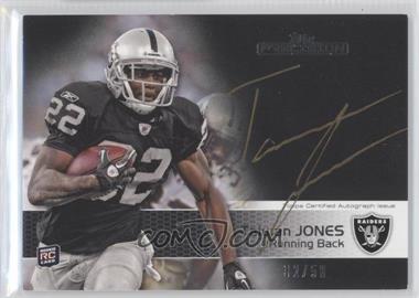 2011 Topps Precision - [Base] - Rookie Autographs Gold Ink #125 - Taiwan Jones /50