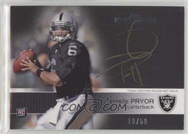 2011 Topps Precision - [Base] - Rookie Autographs Gold Ink #133 - Terrelle Pryor /50