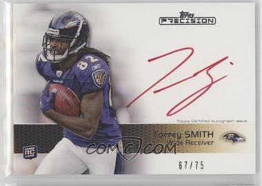 2011 Topps Precision - [Base] - Rookie Autographs Red Ink #116 - Torrey Smith /75