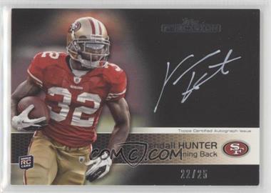2011 Topps Precision - [Base] - Rookie Autographs White Ink #129 - Kendall Hunter /25