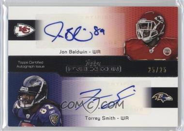 2011 Topps Precision - Dual Autographs #PCDA-BS - Jonathan Baldwin, Torrey Smith /25