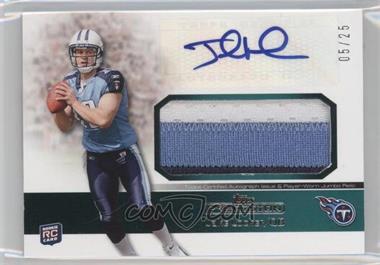 2011 Topps Precision - Rookie Autographed Jumbo Relic - Green Patch #RAJR-JL - Jake Locker /25