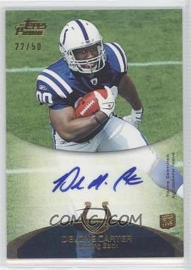 2011 Topps Prime - [Base] - Gold Rookie Autographs #14 - Delone Carter /50