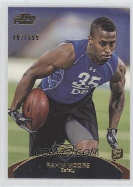 2011 Topps Prime - [Base] - Gold #51 - Rahim Moore /699