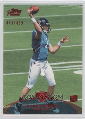 2011 Topps Prime - [Base] - Red #83 - Blaine Gabbert /499