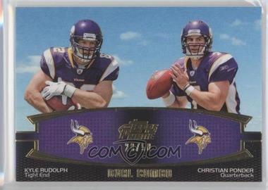 2011 Topps Prime - Dual Combo - Gold #DC-RP - Kyle Rudolph, Christian Ponder /50