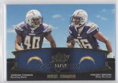 2011 Topps Prime - Dual Combo - Gold #DC-TB - Jordan Todman, Vincent Brown /50