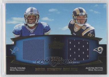 2011 Topps Prime - Dual Combo Relics - Gold #DCR-YP - Titus Young, Austin Pettis /50