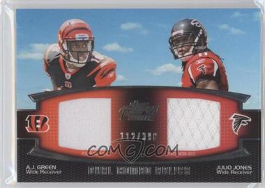 2011 Topps Prime - Dual Combo Relics #DCR-GJ - A.J. Green, Julio Jones /398